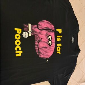 PALACE Black Tee with Yellow Text